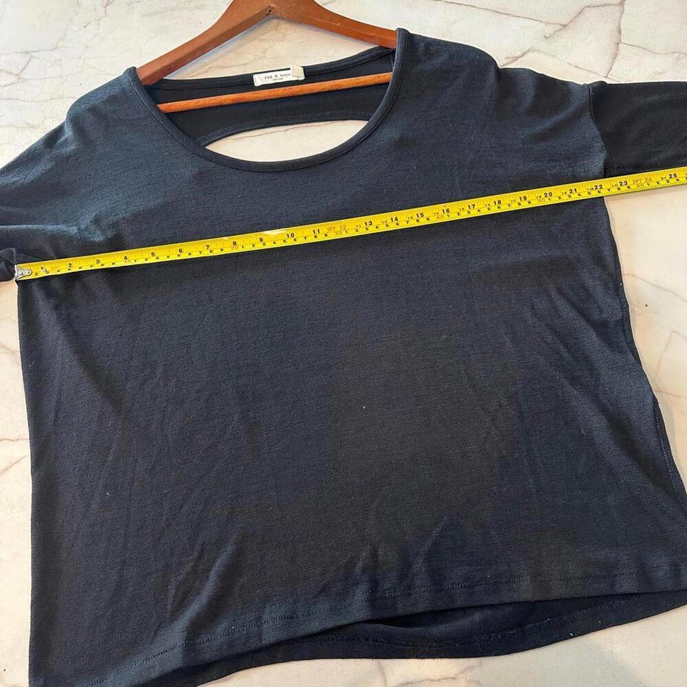 Rag & Bone Black Long Sleeve with Keyhole Cutout Back Women’s size Small​ - Picture 9 of 10